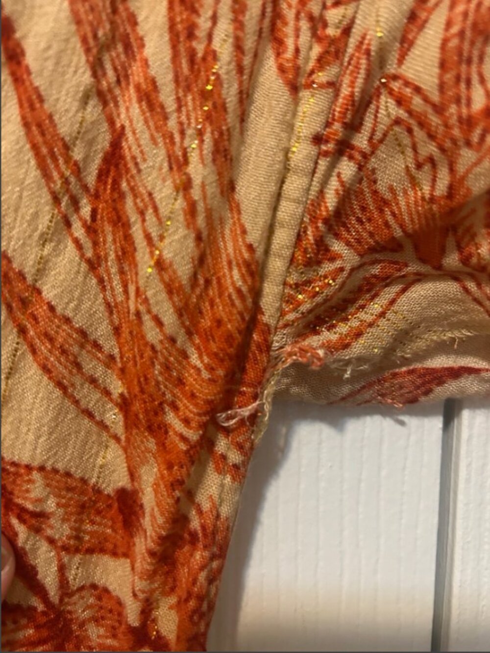 Orange French Sun Dress - Picture 3 of 4